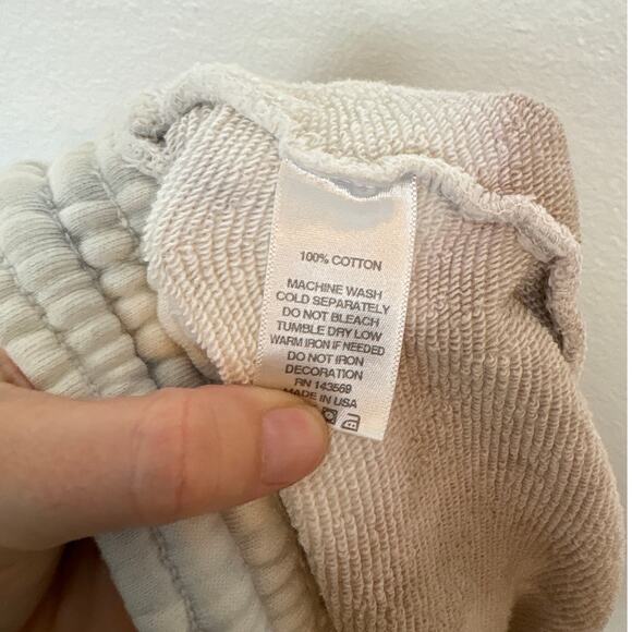 Peleton Tie Dye Sweatpant Elastic Waist Pocket Front Shorts Medium - Picture 5 of 6